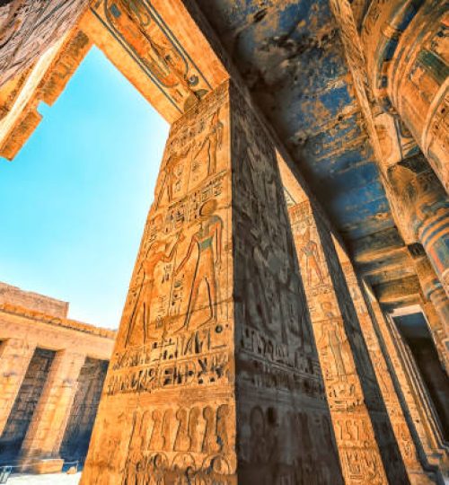 The Temple of Ramesses III in Luxor, Egypt